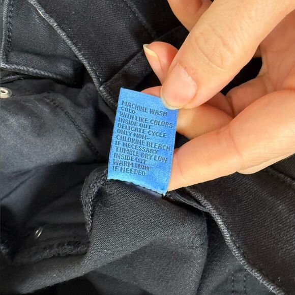 J. McLaughlin Lowden Wide Leg Trouser Jean in Black 2 - Picture 11 of 14